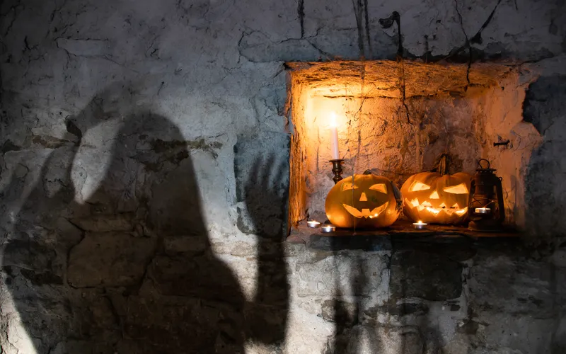 spooky silhouette of a ghost