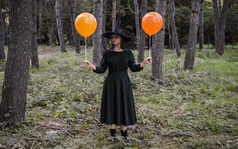 witch costume photoshoot