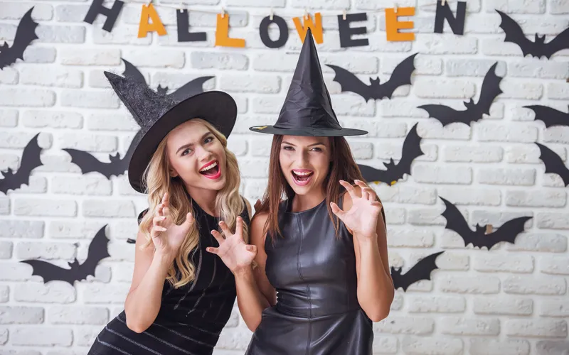 women posing with Halloween Props & Accessories
