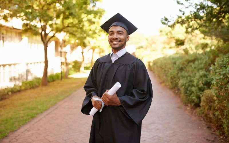 Diploma Holding Pose