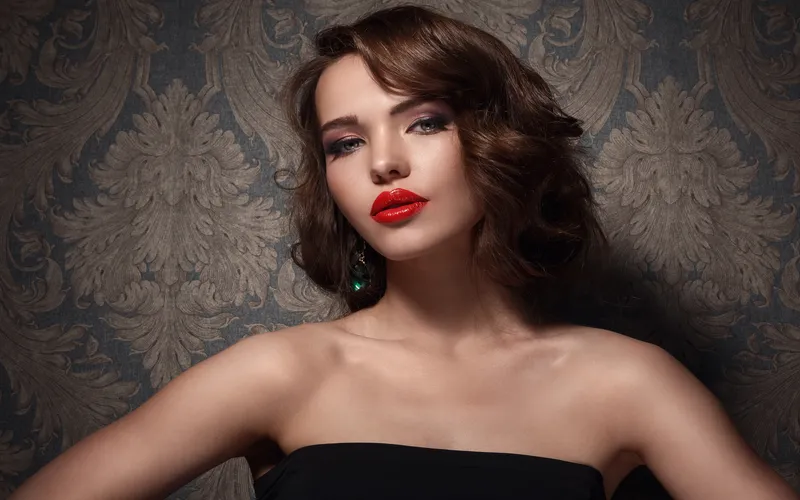 vintage themed glam photoshoot