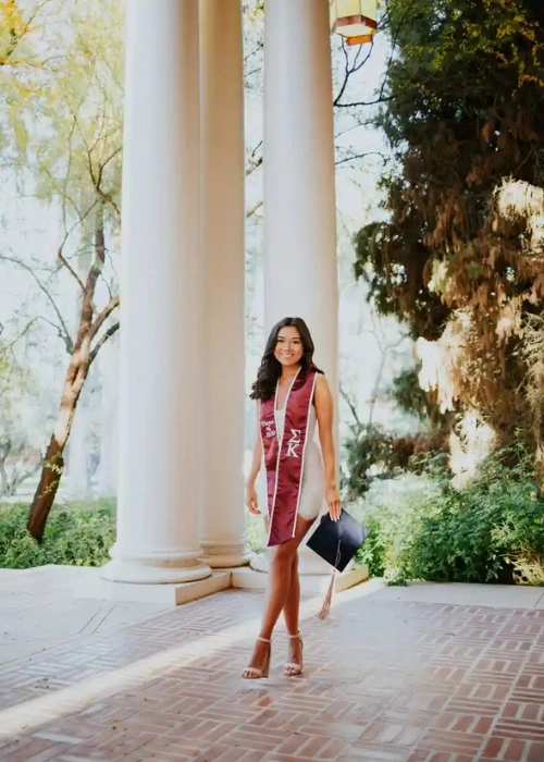 Girl walking pose