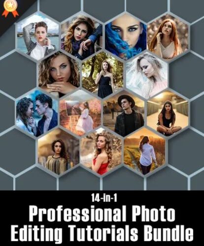 photo retouching, Professional Photo Editing Tutorials Bundle feature image, photography course online, digital video photography course, deals for photographers
