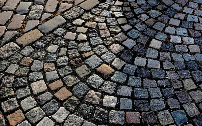 cobblestone streets - examples of texture in photography