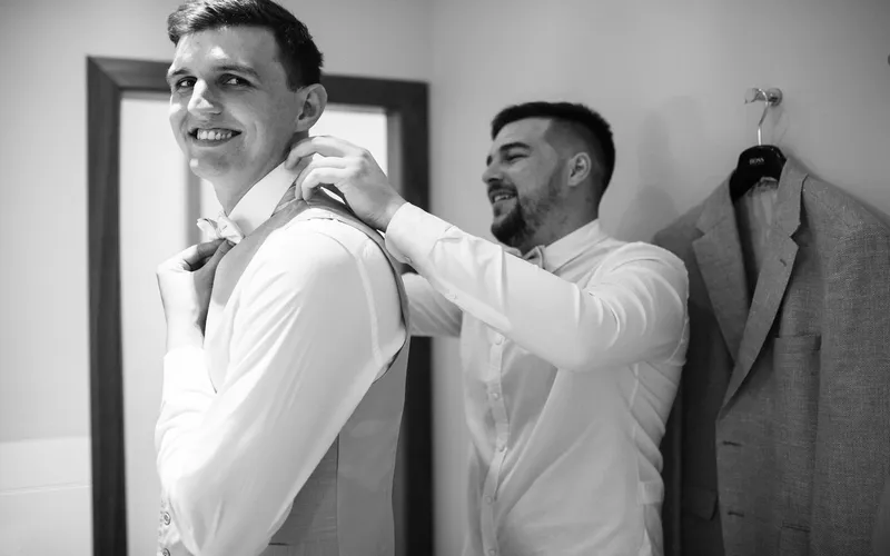 groom and his best man