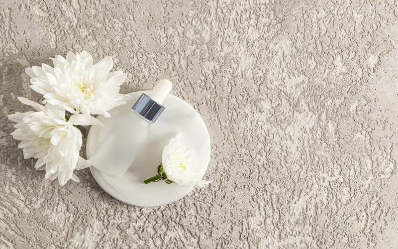 product photography on a textured background