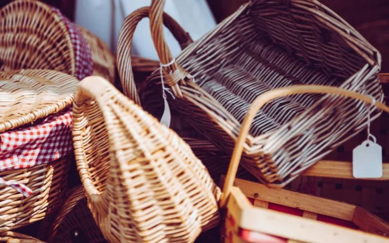 photo of woven baskets