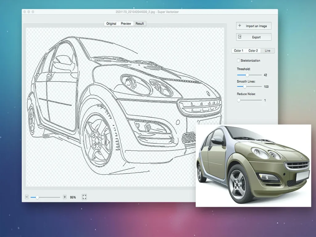 super vectorizer pro, logo design software, super vectorizer mac, super vectorizer windows, scalable vector graphics converter, vectorization tool, convert image to vector, convert rastor to vector, vector auto tracing tool, color vector converter, black and white vector converter, drawing to vector converter
