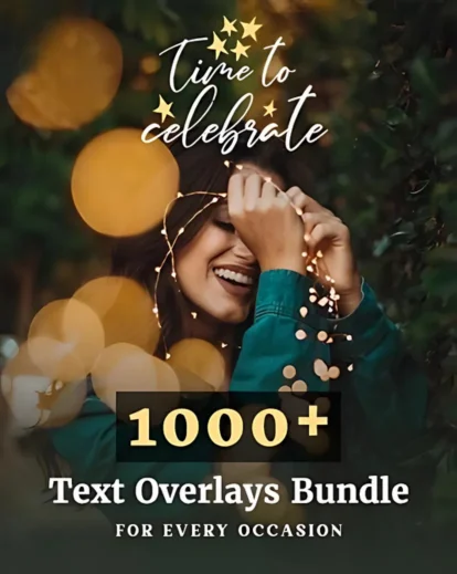 Text Overlays Bundle, best photography deals, best photography add ons, best photoshop resources, deals for photographers