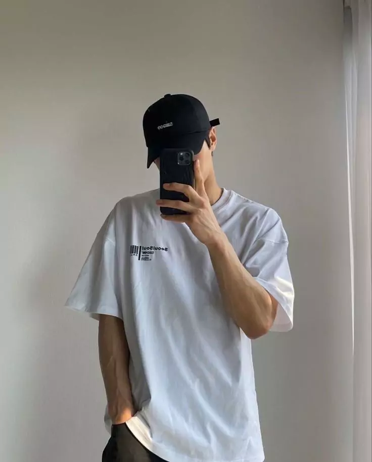 A relaxed and effortless cute Instagram pose that adds confidence and style to your selfies.