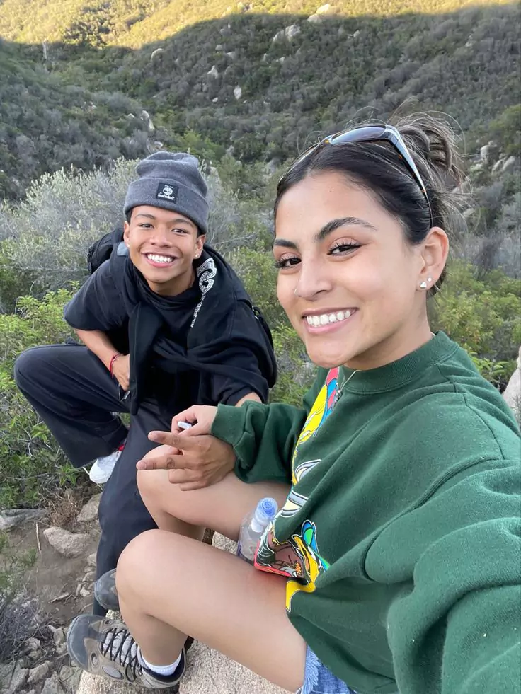 A sweet and intimate cute selfie pose that showcases a special moment of connection with a loved one.