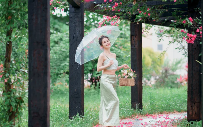 Spring Shower Photoshoot, Spring rain Photoshoot