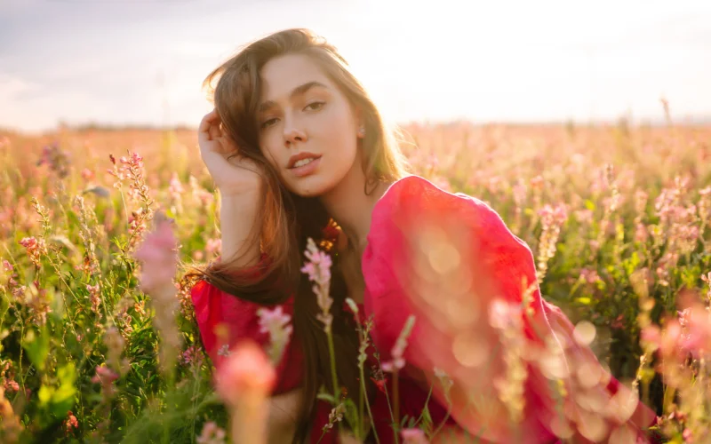 Golden Hour Themed Shoot, golden hour spring photoshoot, spring golden hour photoshoot 