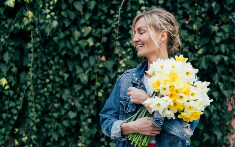 Denim and Floral Spring Photoshoot, Floral Spring Photoshoot, Denim Spring Photoshoot