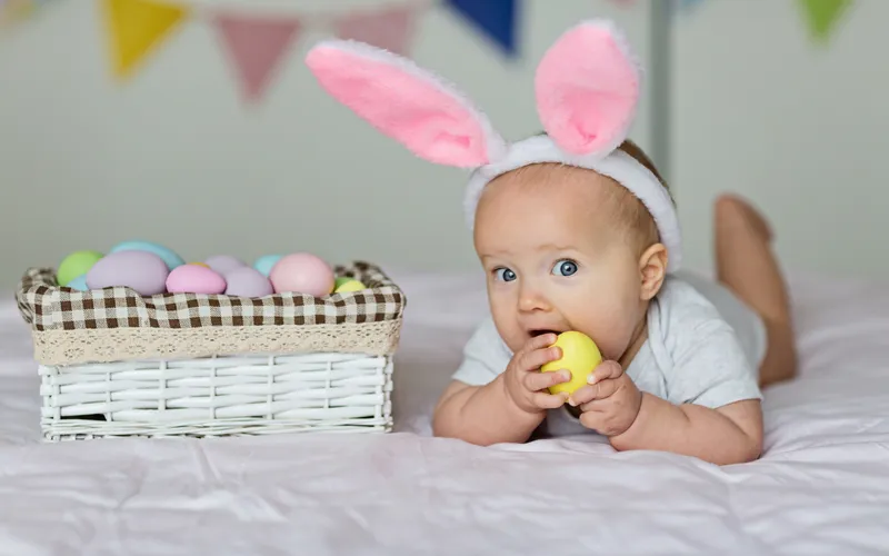 baby in bunny costume