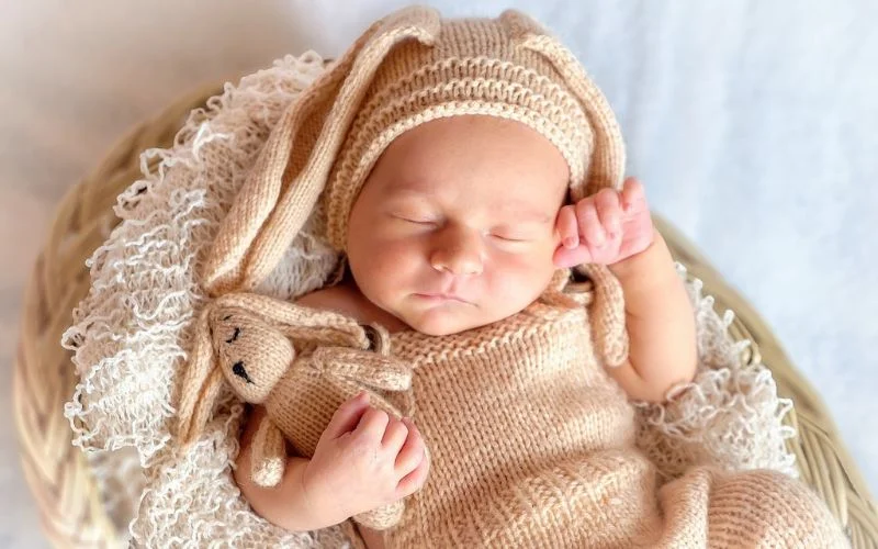 baby in crochet outfit, crochet baby photography props, baby knitwear photography
