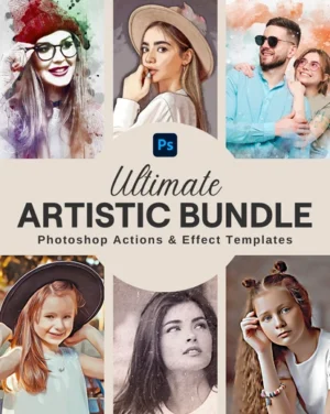 Artistic Bundle Photoshop Actions, Photoshop Effects, Photography Addons