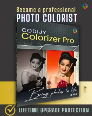 Photo editing software, codijy colorizer pro, photo colorization software