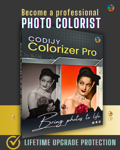 Photo editing software, codijy colorizer pro, photo colorization software