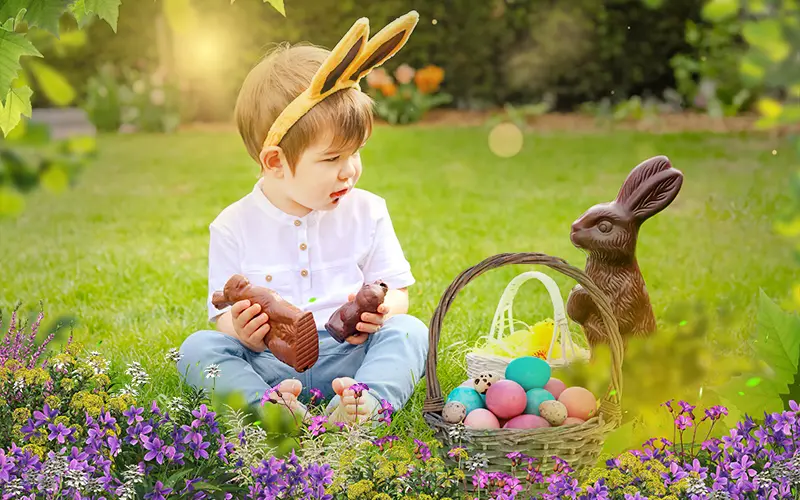 Kids Easter Photoshoot, Easter Basket Overlays, Easter overlay for kids photos