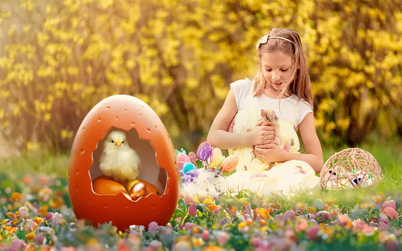 Free Easter Egg Overlay, Free Spring Overlays
