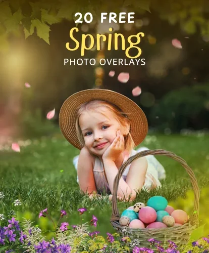 Free Spring Overlays, Photography Freebies, Free Easter Overlays