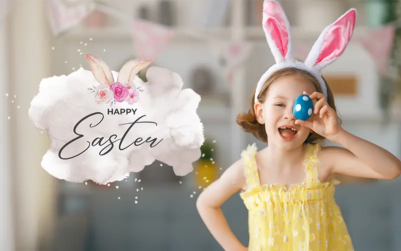 Happy Easter Overlay, Free easter overlays, Free Spring Overlays