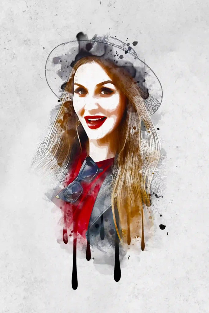 Dropping Photoshop Paint Effect, Painting PS Effects, Photo to Painting