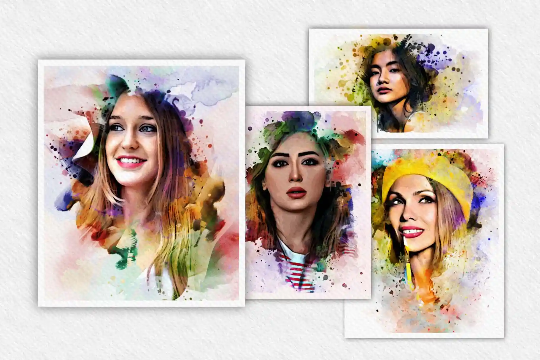 Photoshop Photo Effects Bundle, Painting Photo Effects, photoshop painting effect