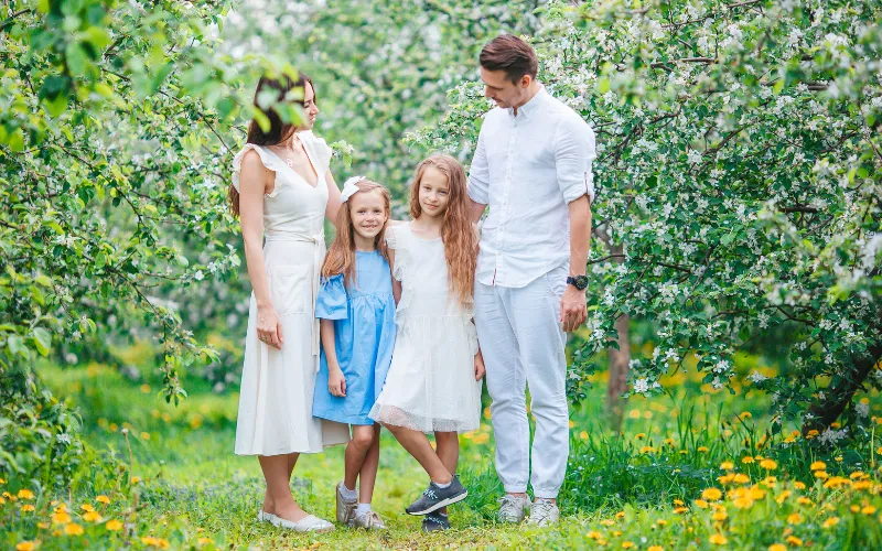 Dress Spring Family Photo Outfit