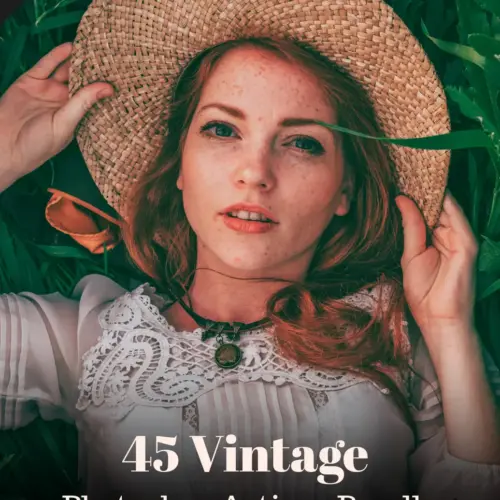 vintage effect photoshop action, Premium Photography Addons, Photoshop Actions