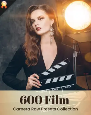 600 film camera raw presets, photography add ons