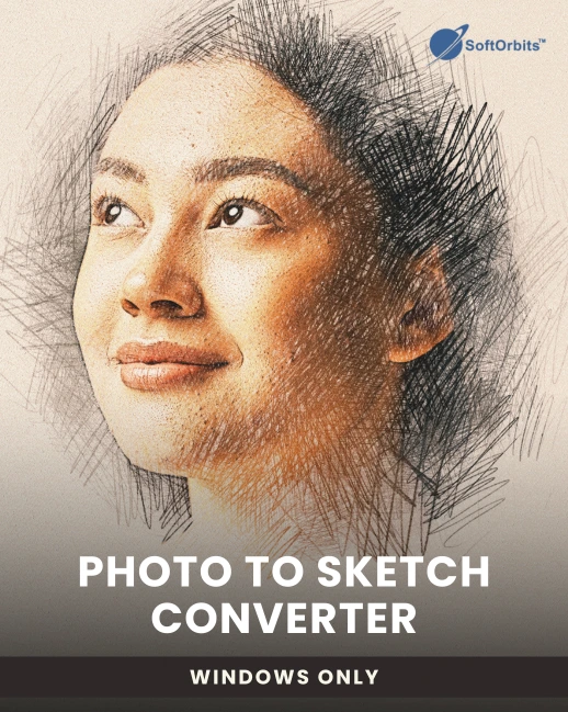 Picture To Sketch Converter By SoftOrbits, Best photo editing software