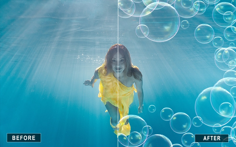 Underwater Bubbles Overlay