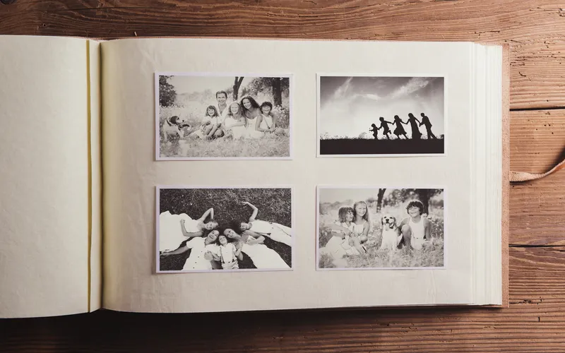 photo album of memories