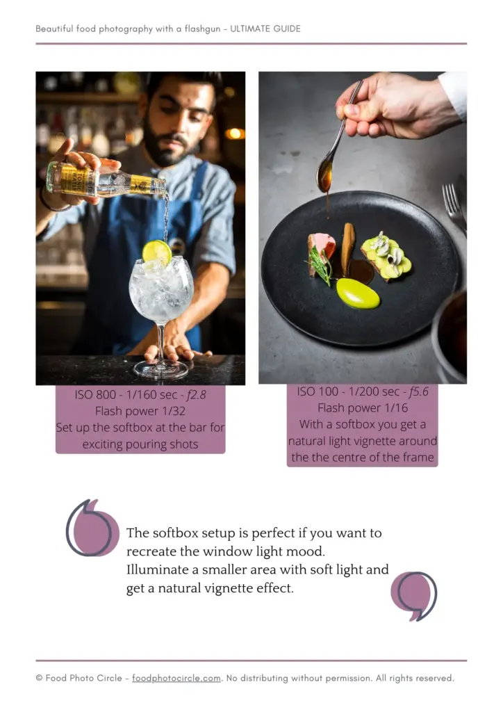 previews from food photography ebook