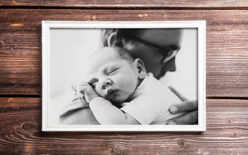 peaceful infant napping photo - coaster