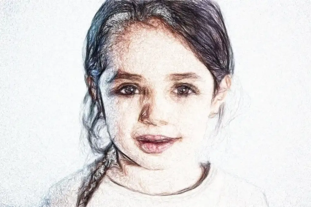 first step of conversion of image to sketch, photo to sketch conversion