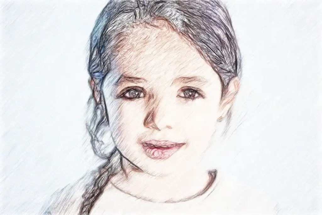 third version of the conversion process, picture to sketch process
