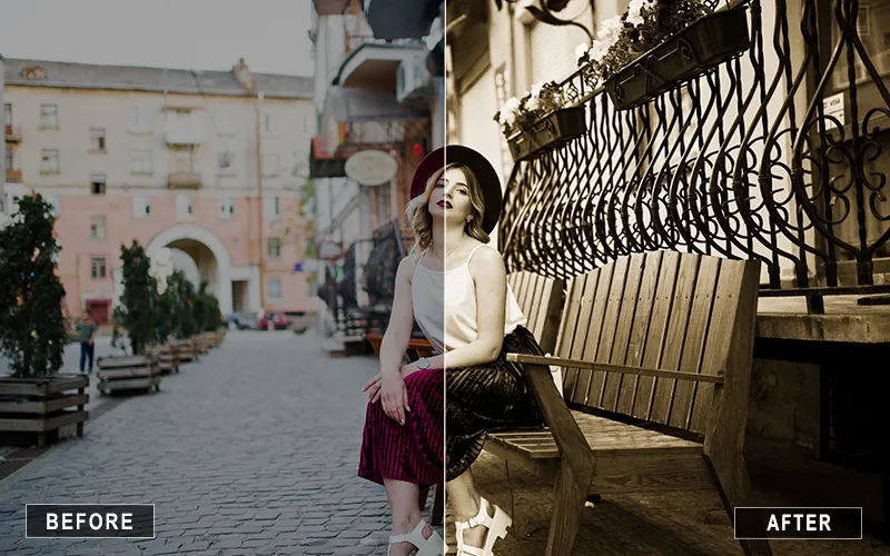 vintage effect, lightroom, lightroom edits, lightroom presets, presets, image, creative images, edits, filters, vintage filter, street