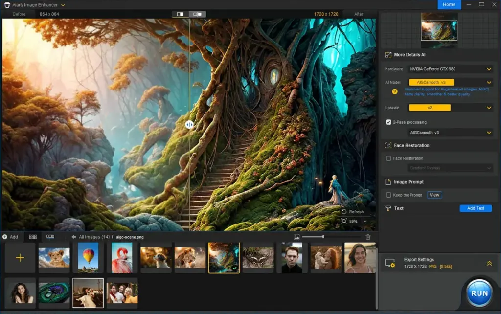 Smoothening and upscaling AI image enhancing tool, The best image upscaler