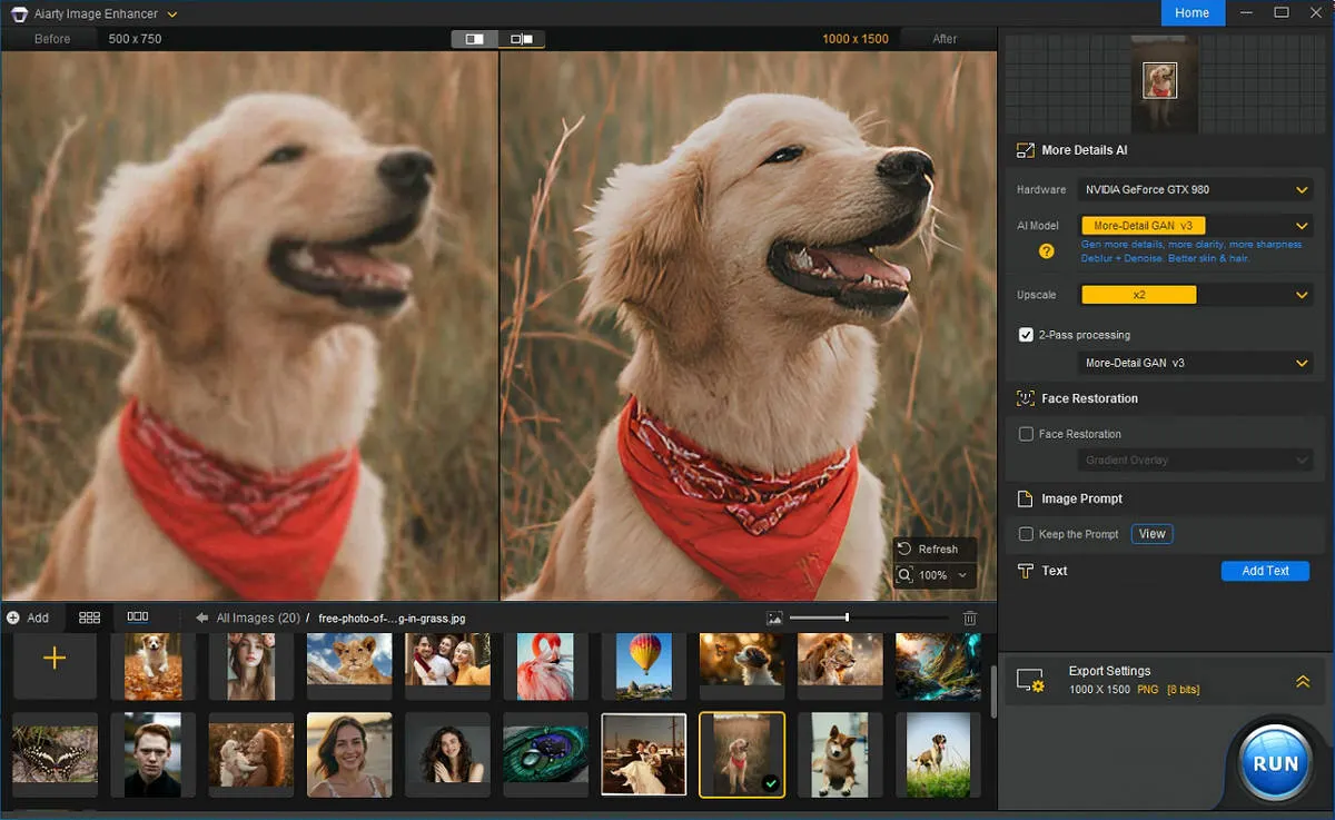 Best detailing software for images, AIarty Ai image upscaling software