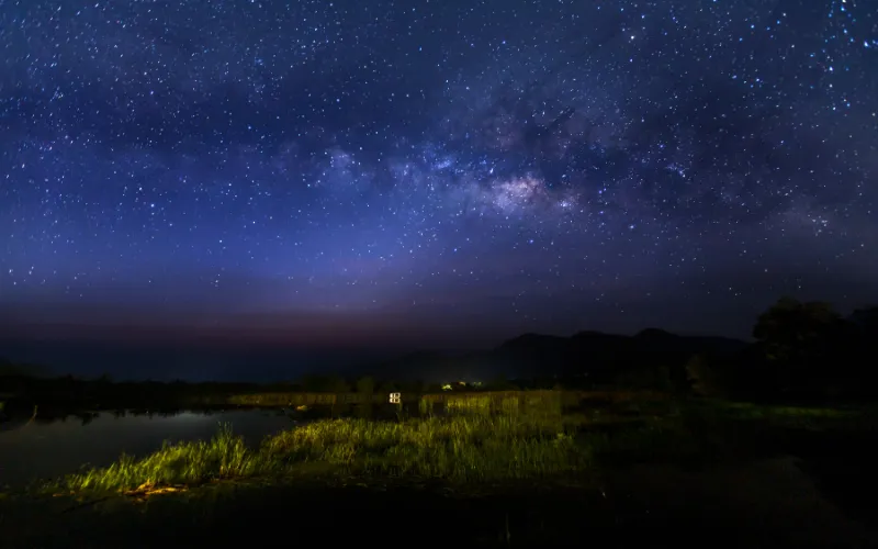 photo of the night sky full of stars