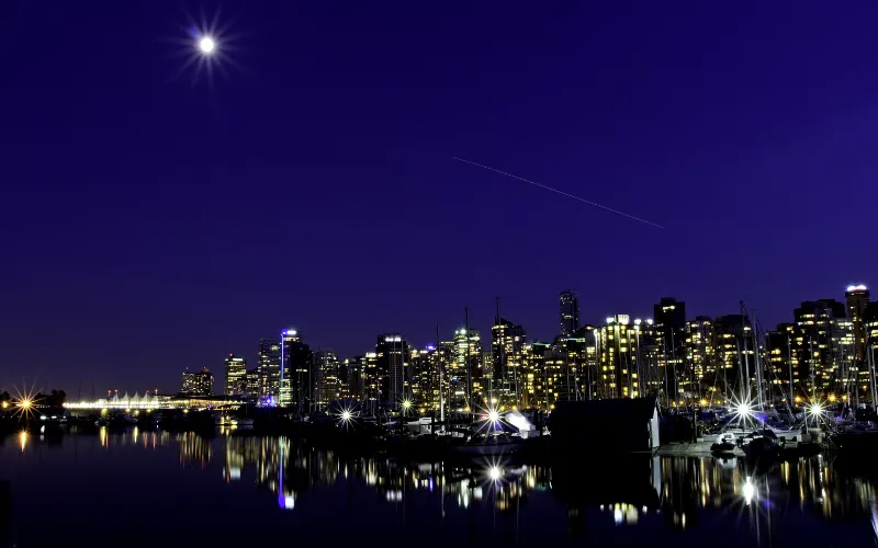 Night photography of still life