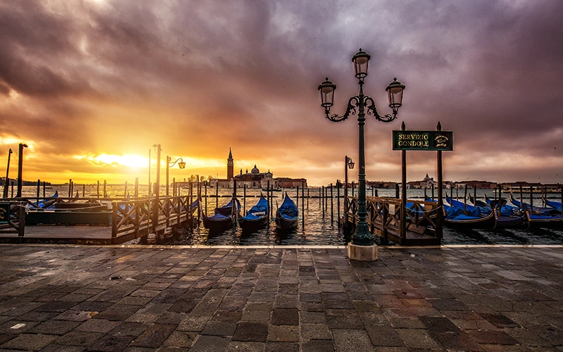 Sunset Venice After landscape editing