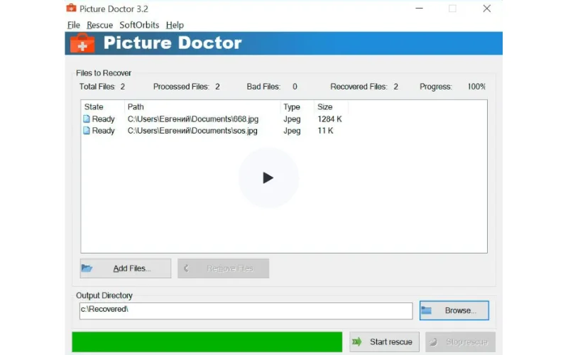 restore damaged photos
