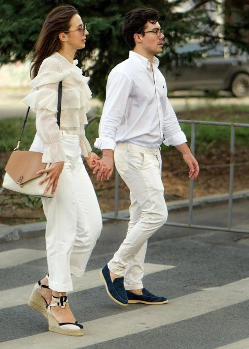 walking together as a couple