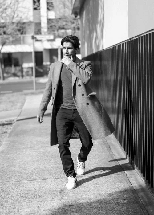 walking pose for male models