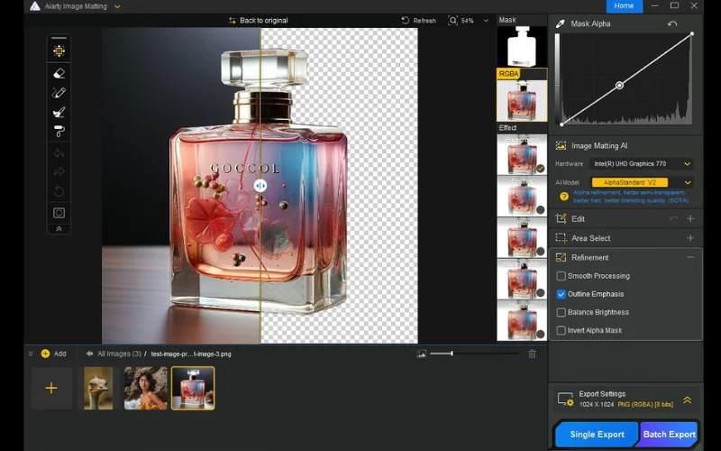 ai photo enhancer, Aiarty Image Matting