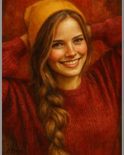 Artistic photo effect created with text-based AI edits